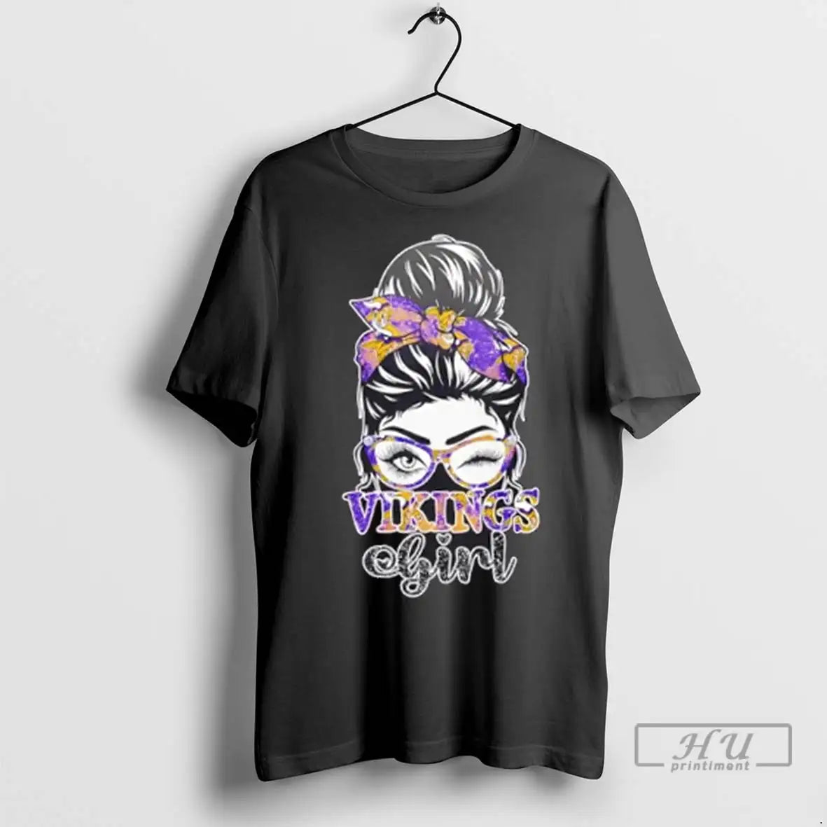 Trending This Girl Love Her Minnesota Vikings Diamond Heart 2 Sided T Shirt