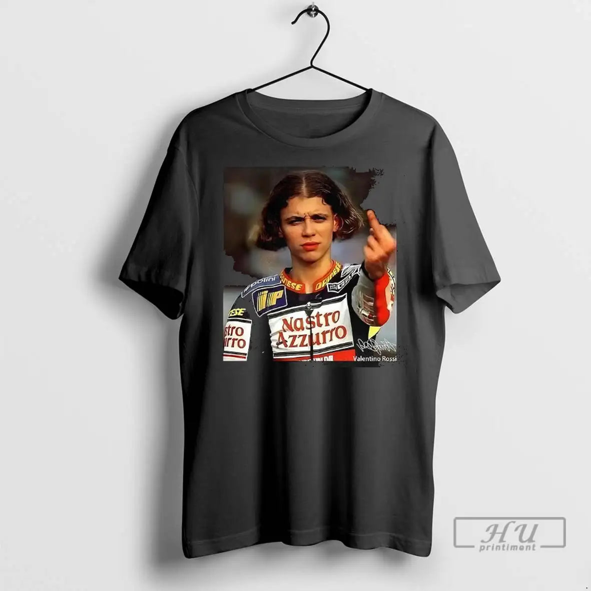 Trending Valentino Rossi Youth Motogp Middle Finger Signature T Shirt