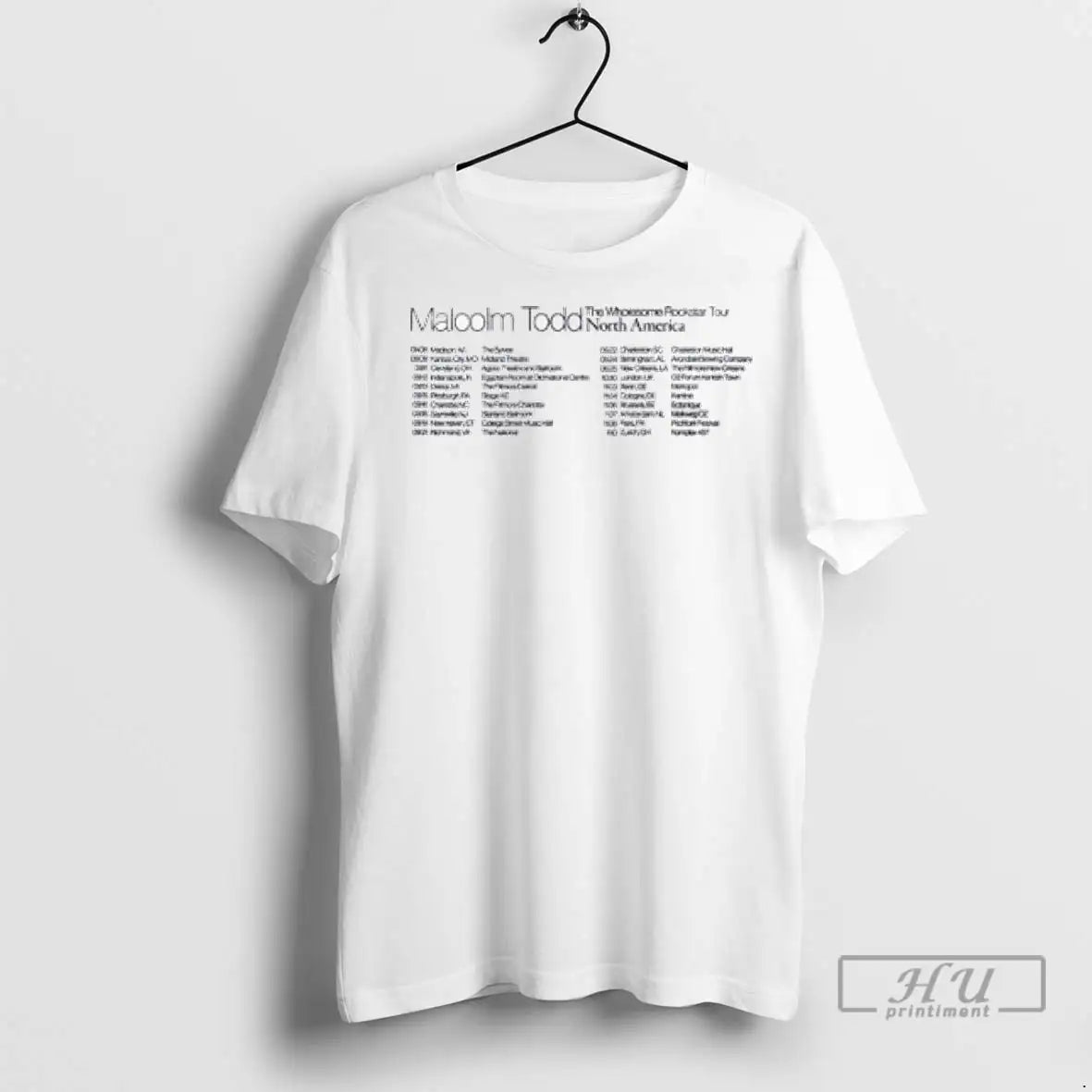 Trending Malcolm Todd The Wholesome Rockstar North American Tour 2025 T Shirt