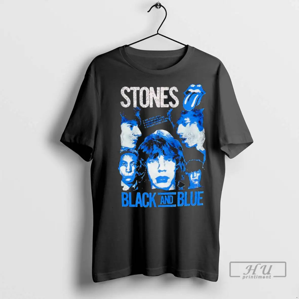 Trending Stones Black And Blut T Shirt
