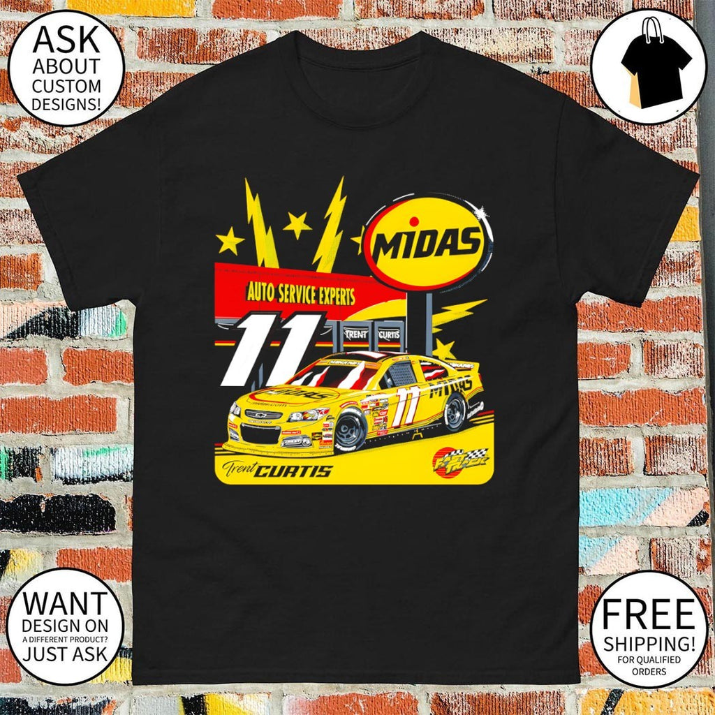 Trent Curtis Fast Track Chevrolet 11 Midas Racing Auto Service Axperts shirt