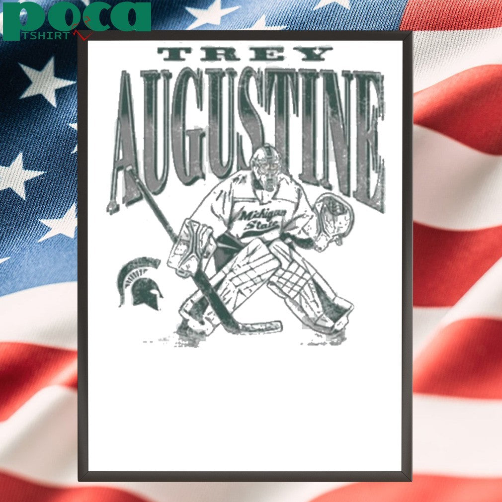 Trey Augustine Michigan State Spartans Hockey Goalie shirt