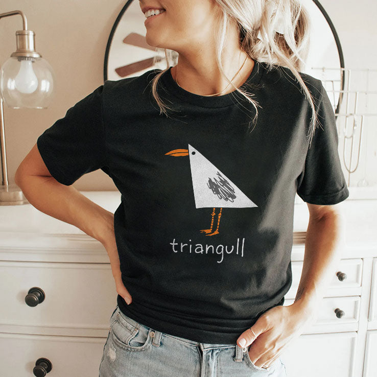 Triangull Seagull Triangle Bird Pun T Shirt
