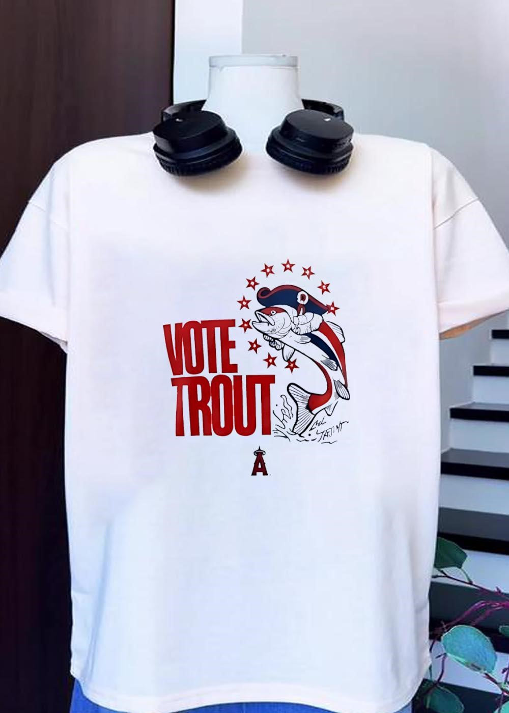 Trout Signature Vote for Mike Trout Angels T-Shirt