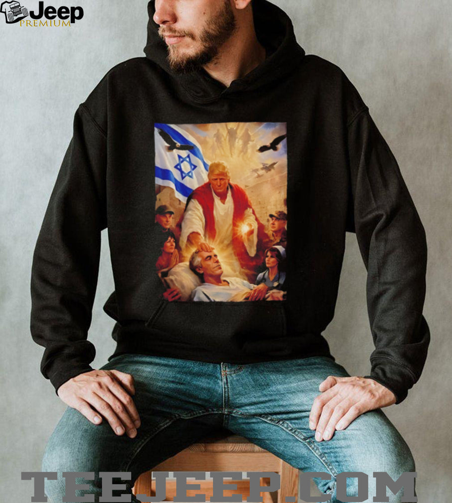 Trump Jesus Epstein illustration shirt