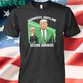 Trump Shamrocks, Shots And Secure Borders St Patricks Day Shirt