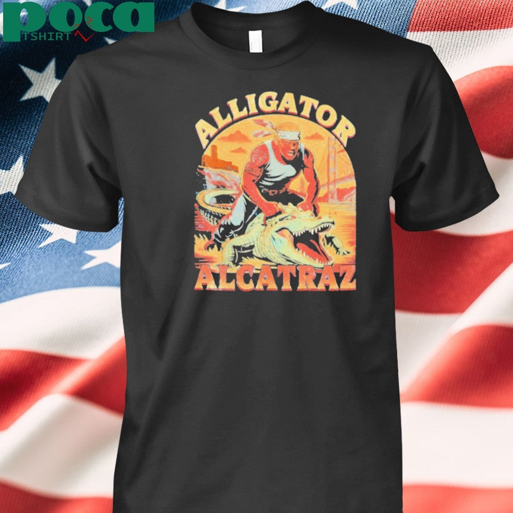 Trump riding Alcatraz Alligator 2025 shirt