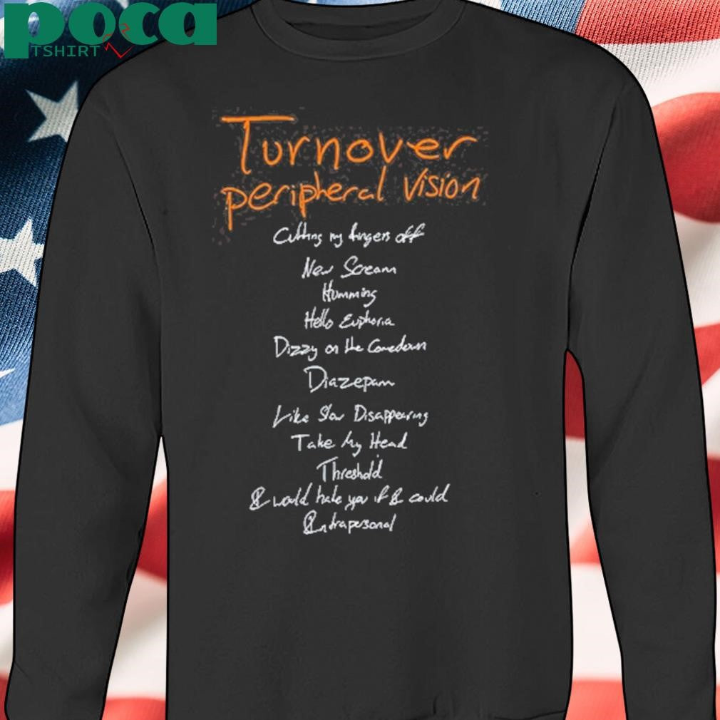 Turnover Peripheral Vision 10 Year Anniversary Album New T-Shirt