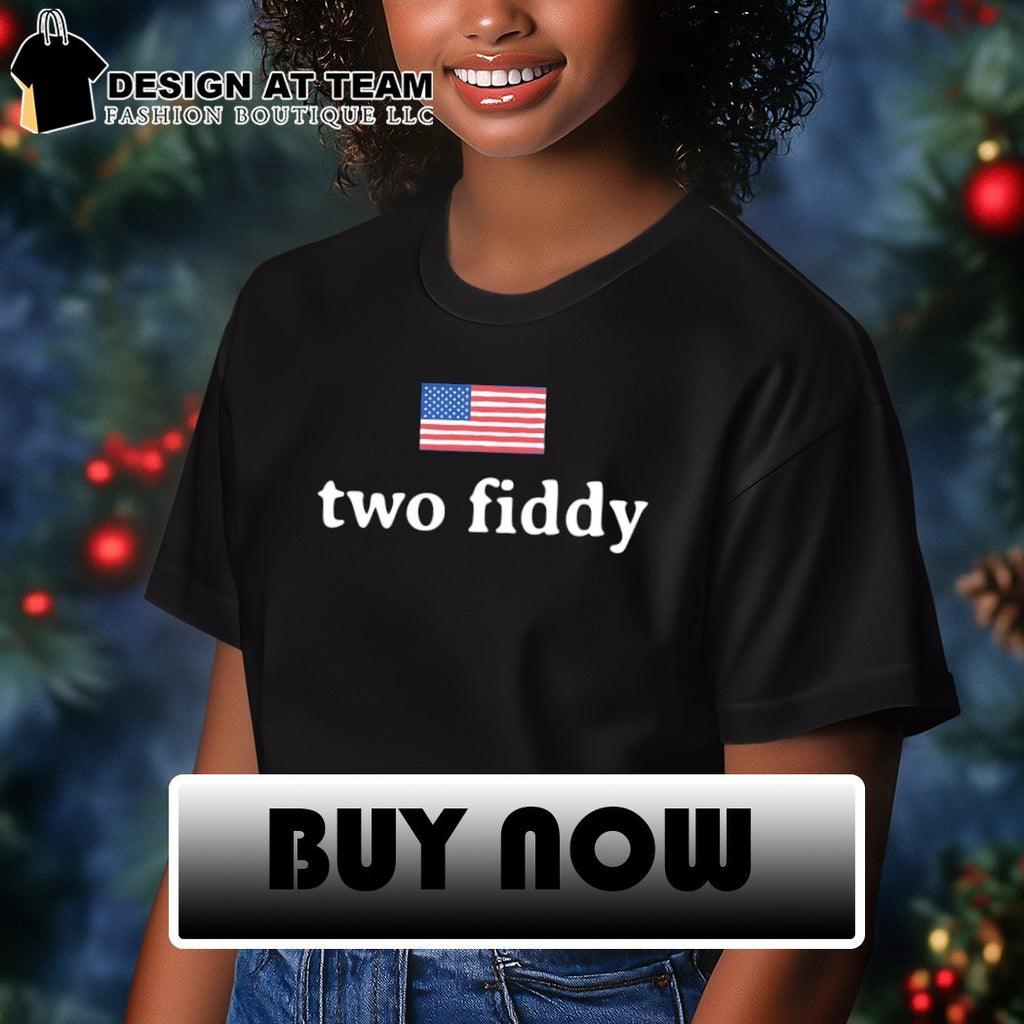 Two Fiddy American flag shirt