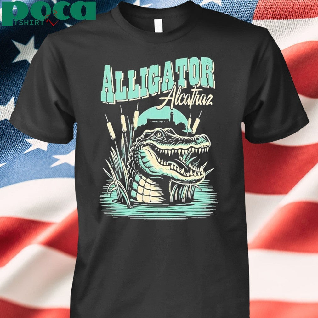 Two Sided Everglades Florida Alligator Alcatraz Shirt