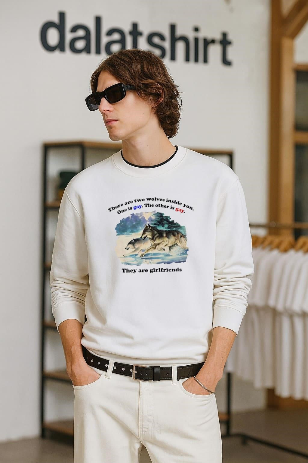 Two Wolves Inside You They Are Girlfriends shirt