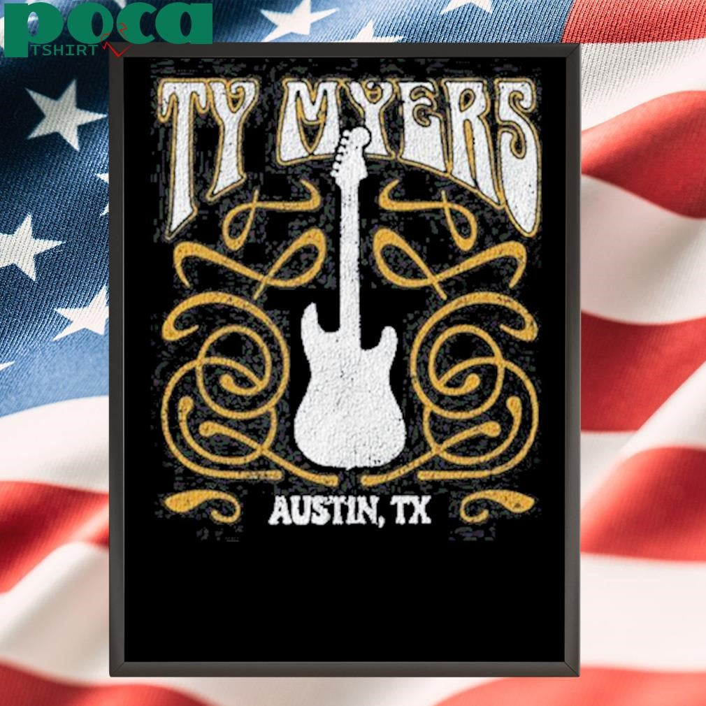 Ty Myers Red Guitar Austin TX shirt