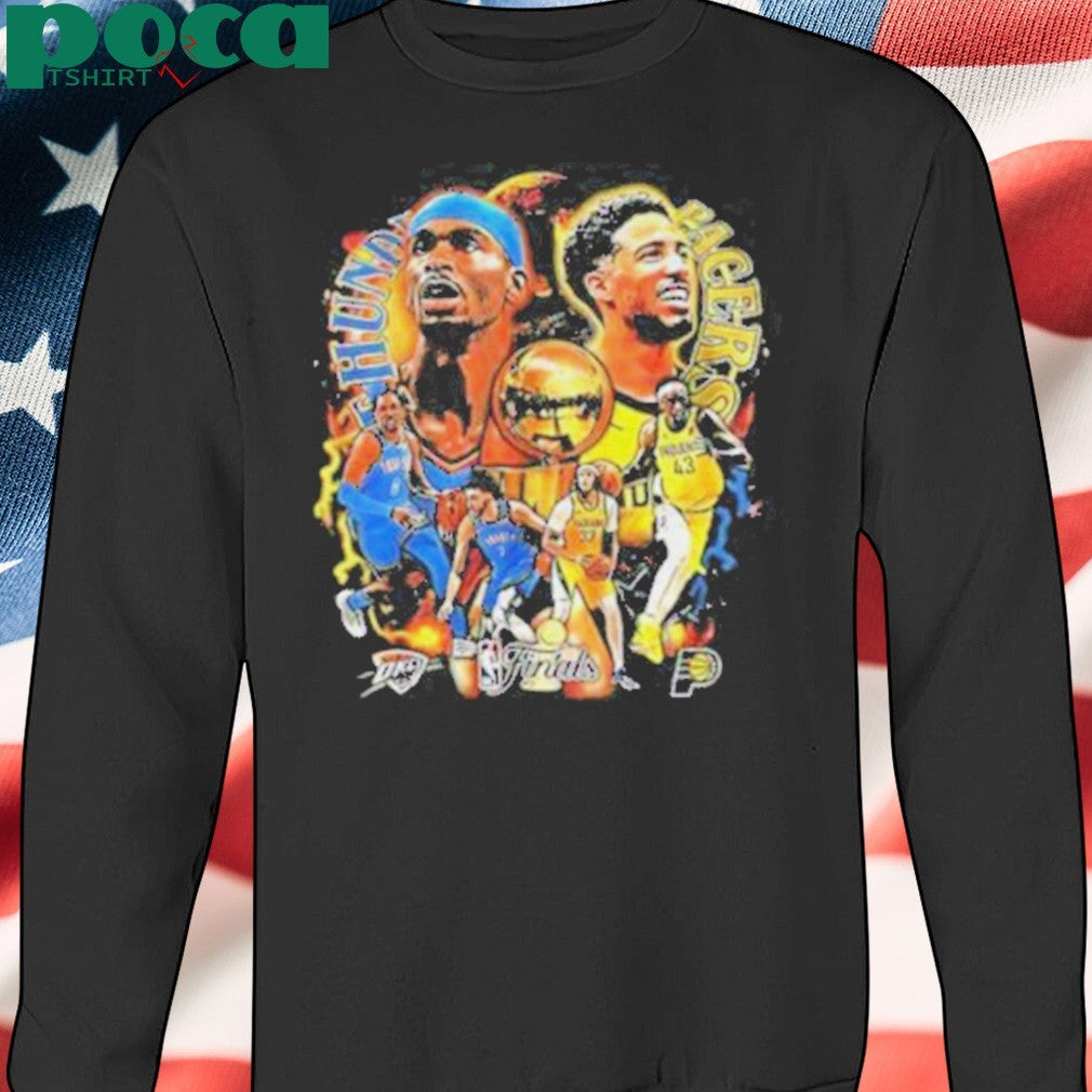 Tyrese Haliburton and SGA Indiana Pacers vs OKC Thunder the NBA Finals 2025 graphic shirt