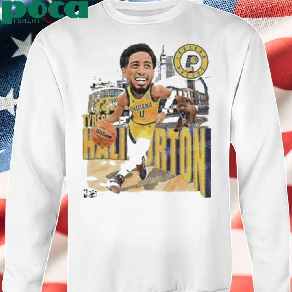 Tyrese Haliburton big head Indiana Pacers NBA Basketball player 2025 shirt