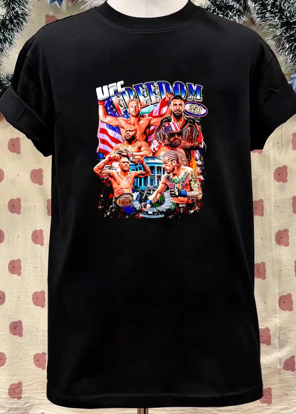UFC Freedom 250 White House Mixed Martial Arts Fighters Graphic shirt