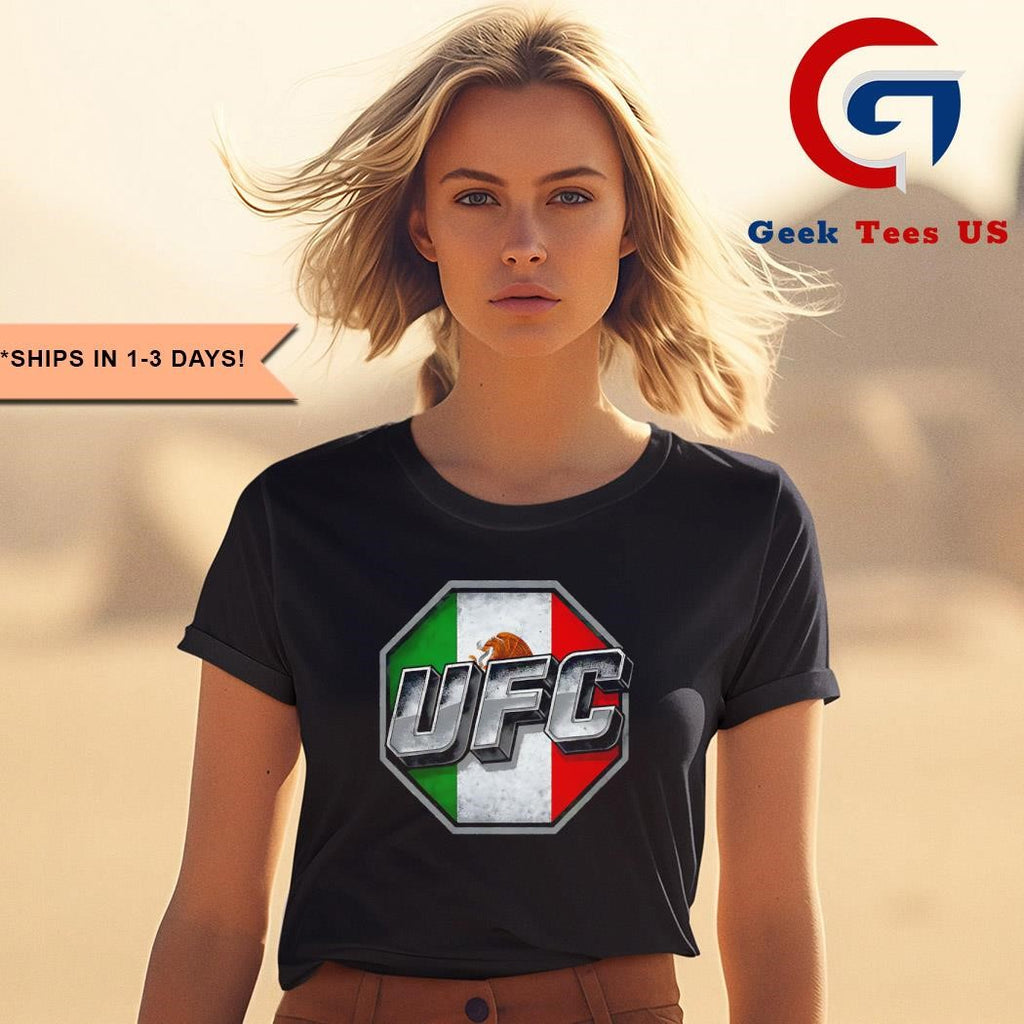 UFC Mexico flag logo shirt