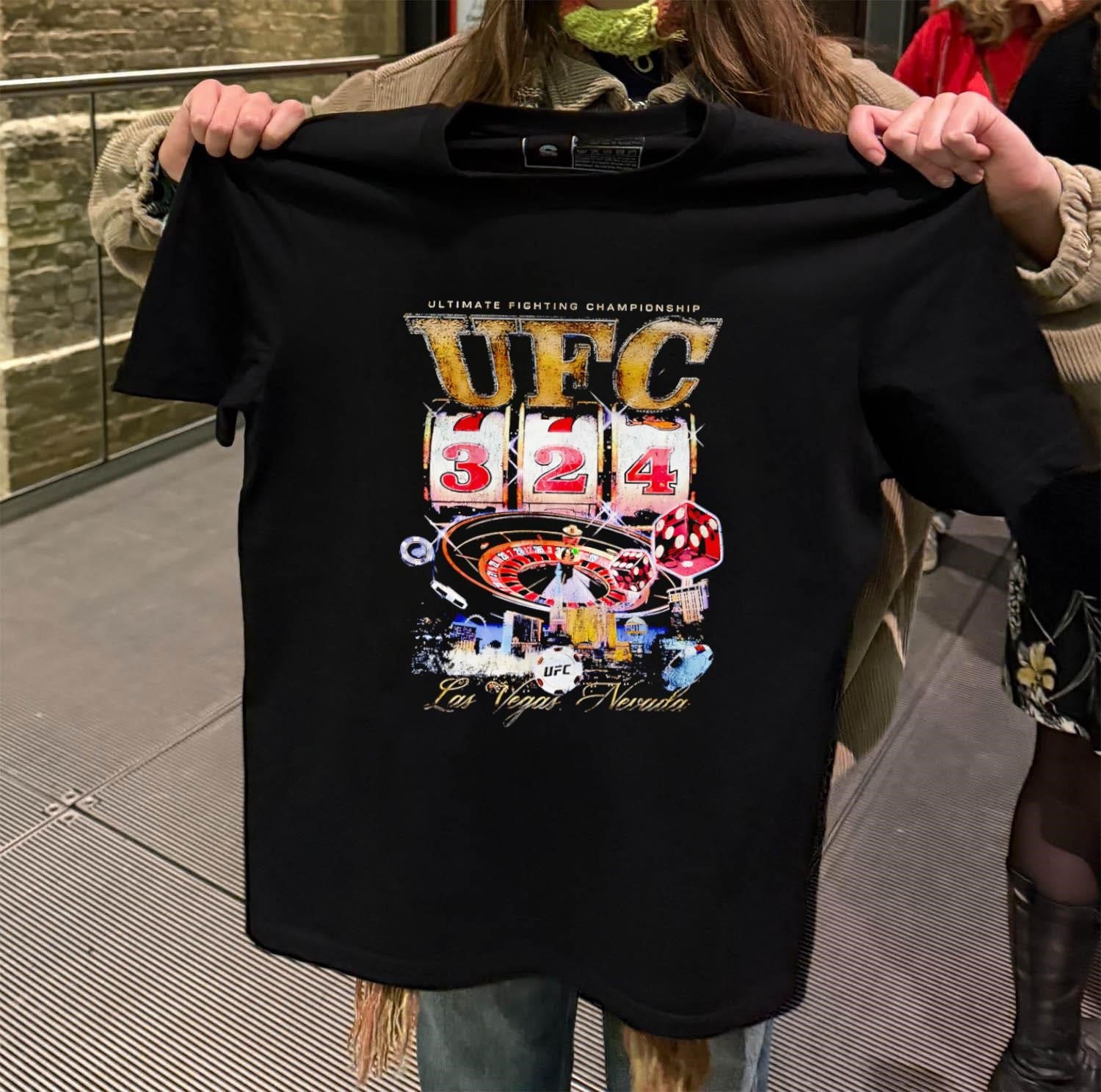 UFC Ultimate Fighting Championship Las Vegas Nevada Slot Machine Roulette shirt