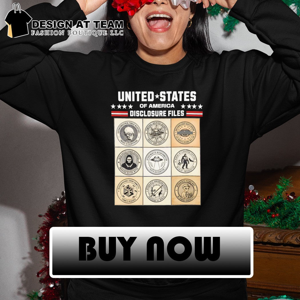UFO Alien Bigfoot United States of America Disclosure Files shirt