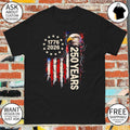 USA 250th Anniversary 1776-2026 Patriotic Bald Eagle American Flag shirt