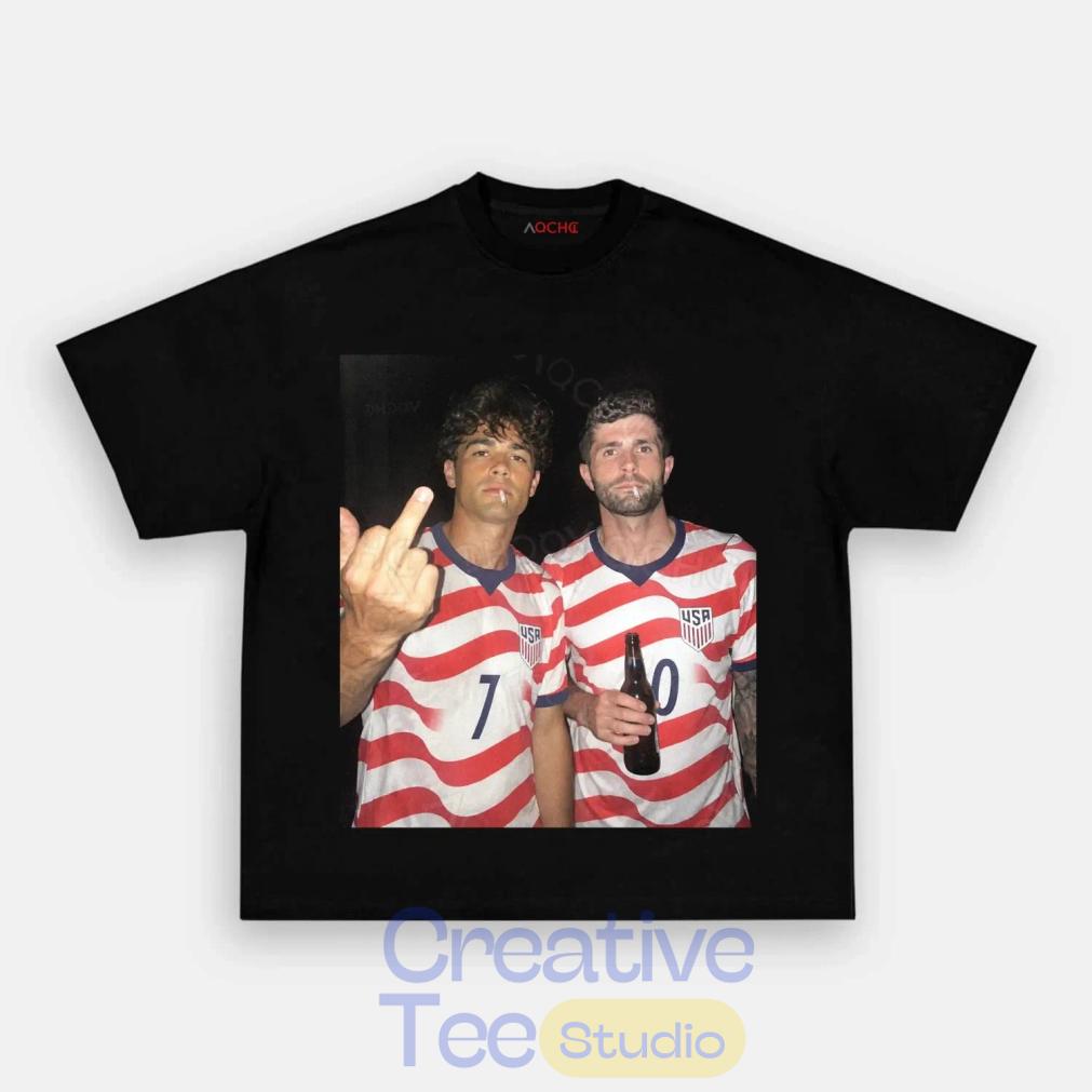 USA Drinking Football Fans T-Shirt