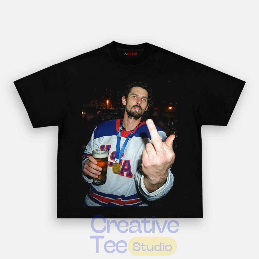 USA Hockey CONNOR Champion Middle Finger Shirt