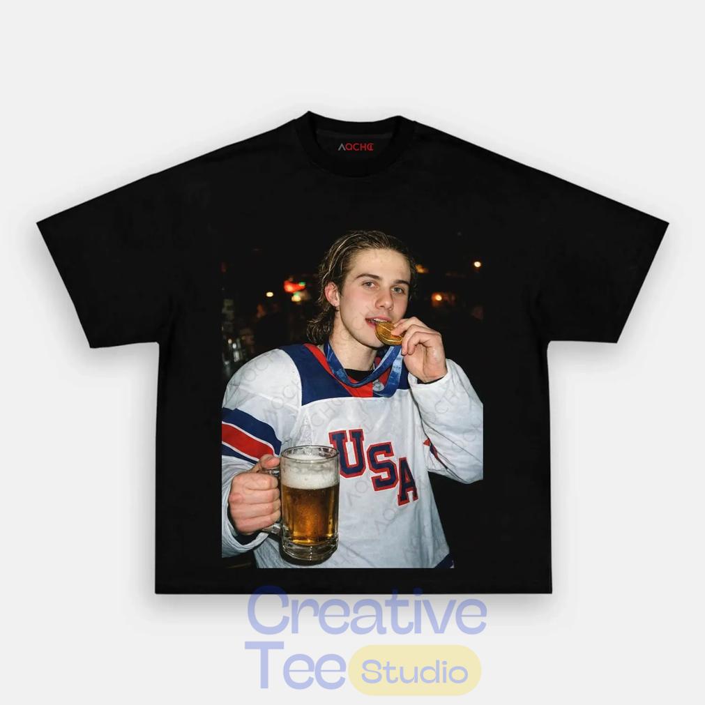 USA Hockey Jack Hughes Champion Graphic Shirt