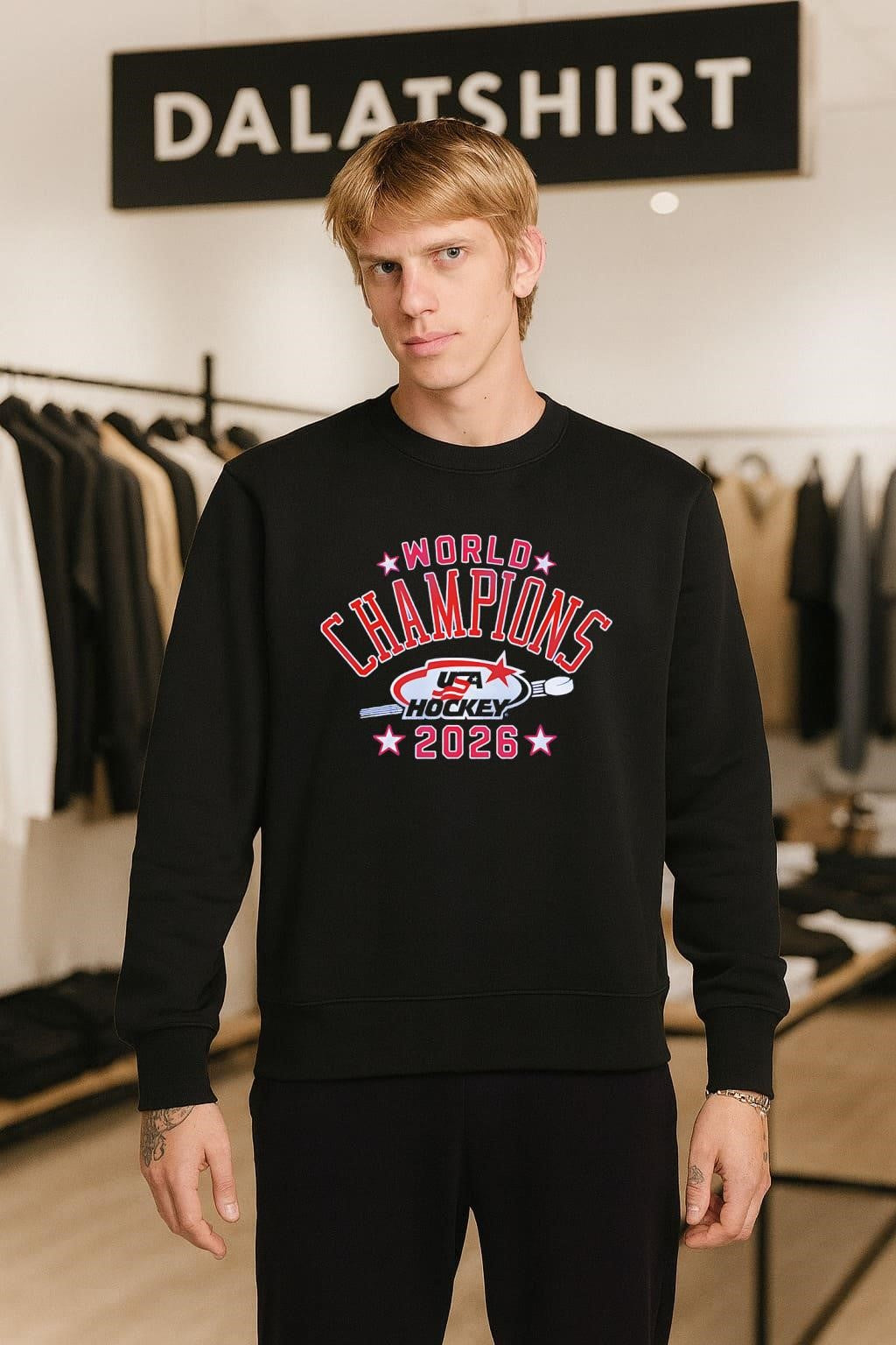 USA Hockey World Champions 2026 logo shirt