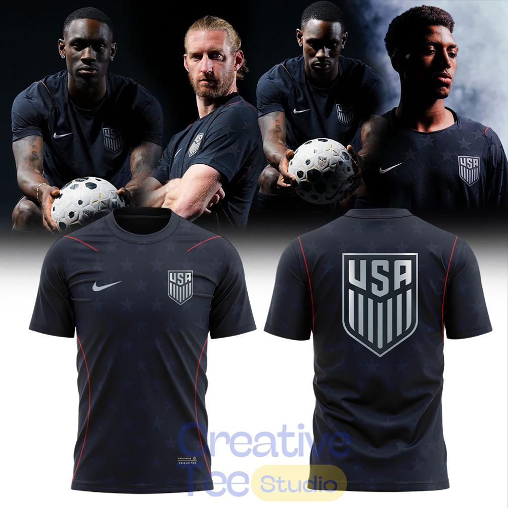 US Soccer 2026 Stripes Match Black T-Shirt