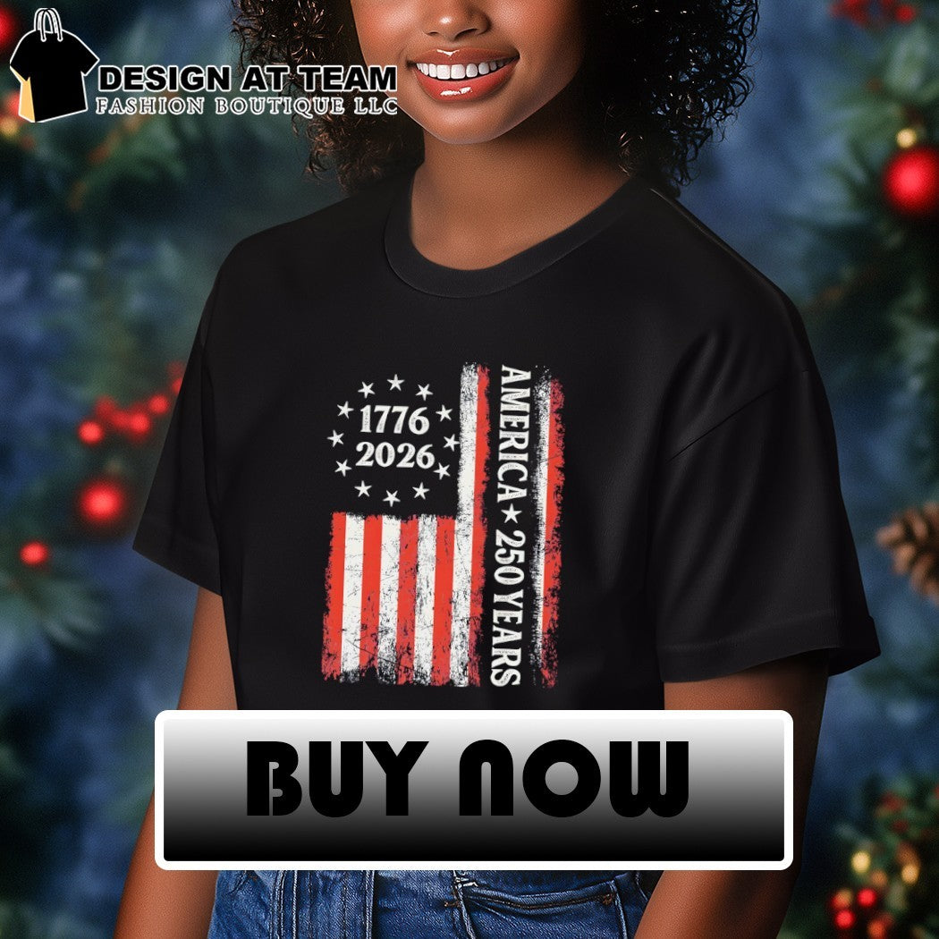 United States Patriotic flag 1776 2026 America 250 Years Celebration 4th of July shirt