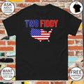 United States map Two Fiddy shirt