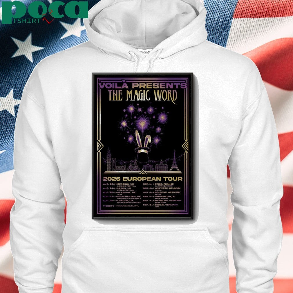 VOILÀ 2025 European Tour Poster shirt