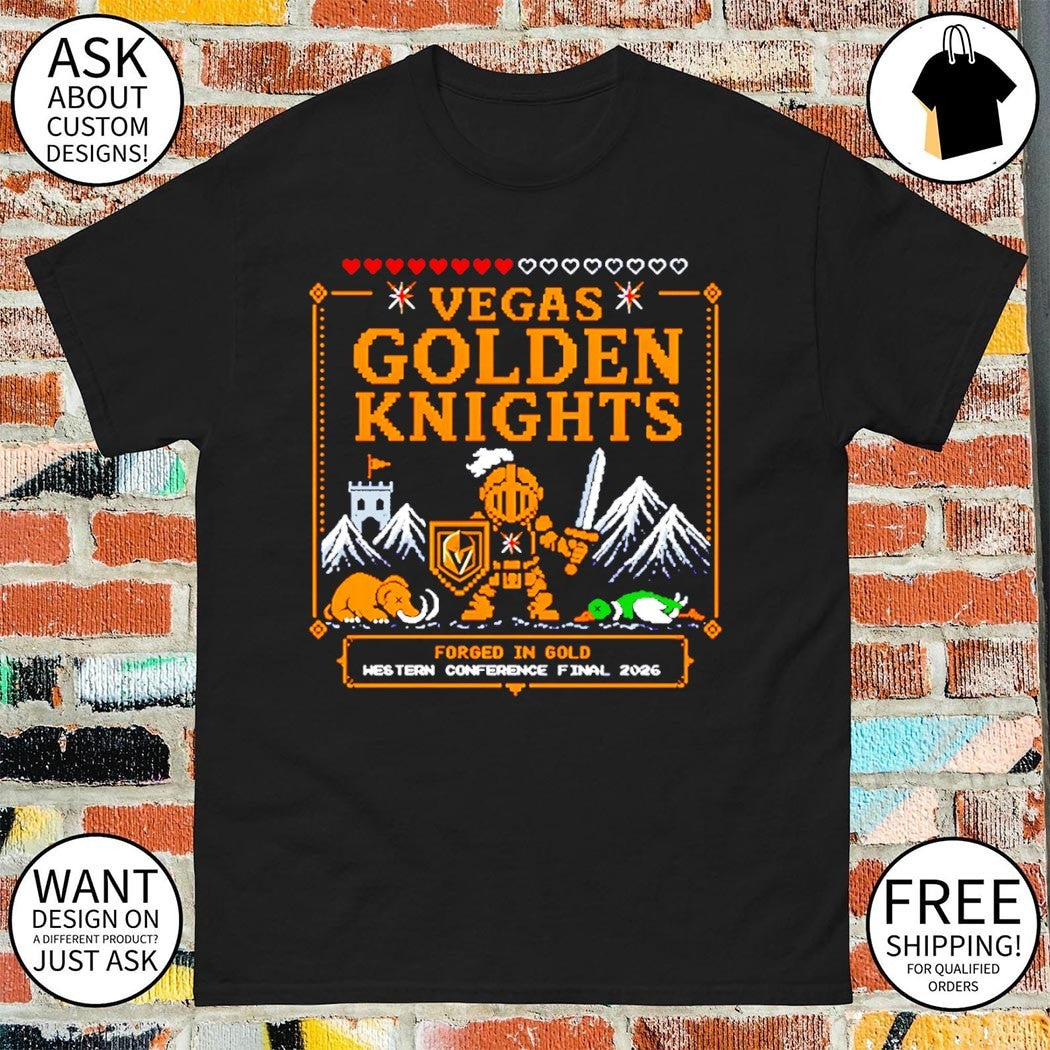 Vegas Golden Knights 2026 Forged in Gold Western Conference Final shirt