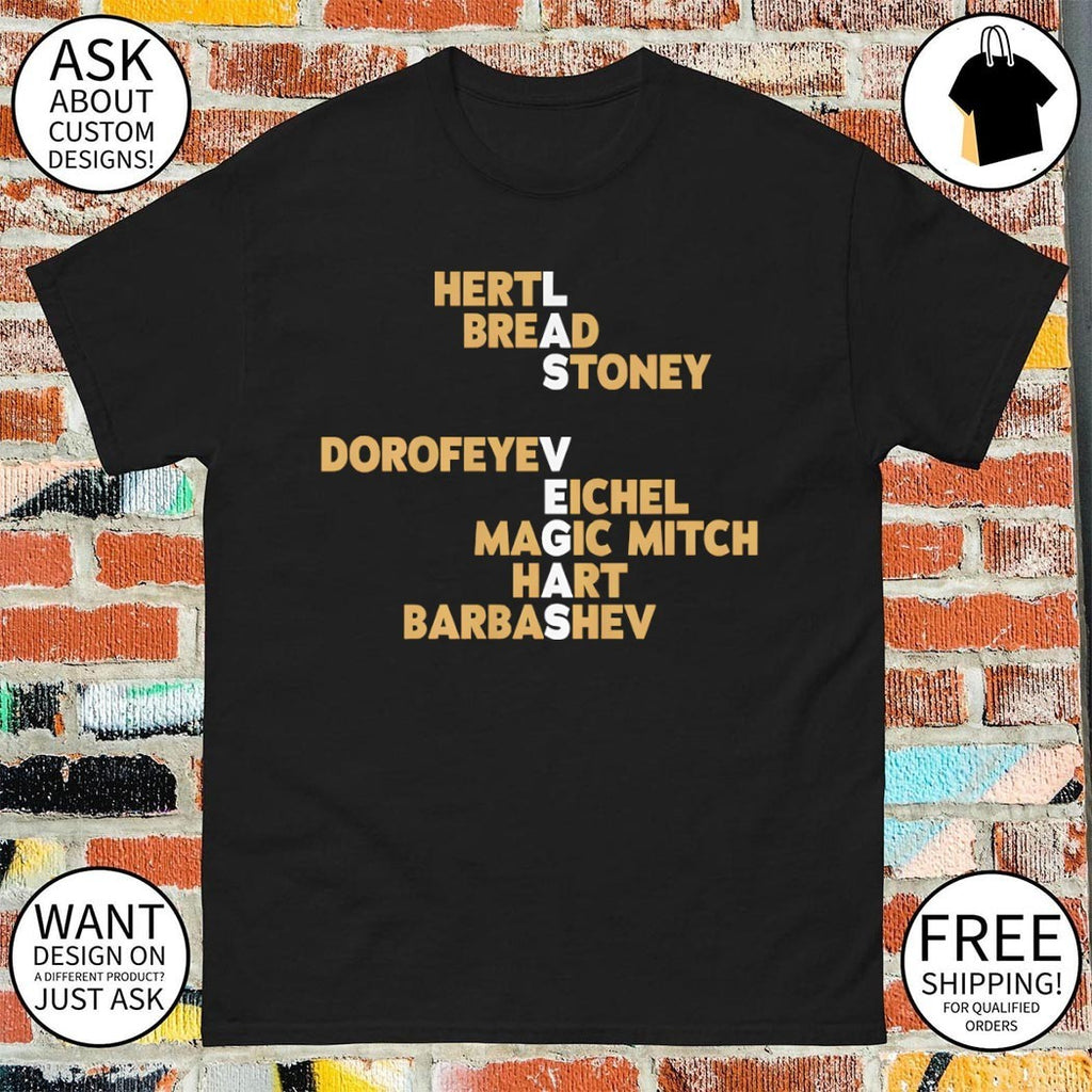 Vegas Golden Knights Names 2026 Hertl Bread Stoney Dorofeyev Eichel Magic Mitch Hart Barbashev shirt