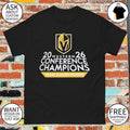 Vegas Golden Knights Western Conference Champions 2026 logo Stanley Cup shirt