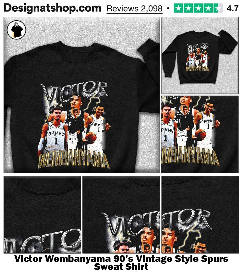 Victor Wembanyama 90’s Vintage Style Spurs shirt