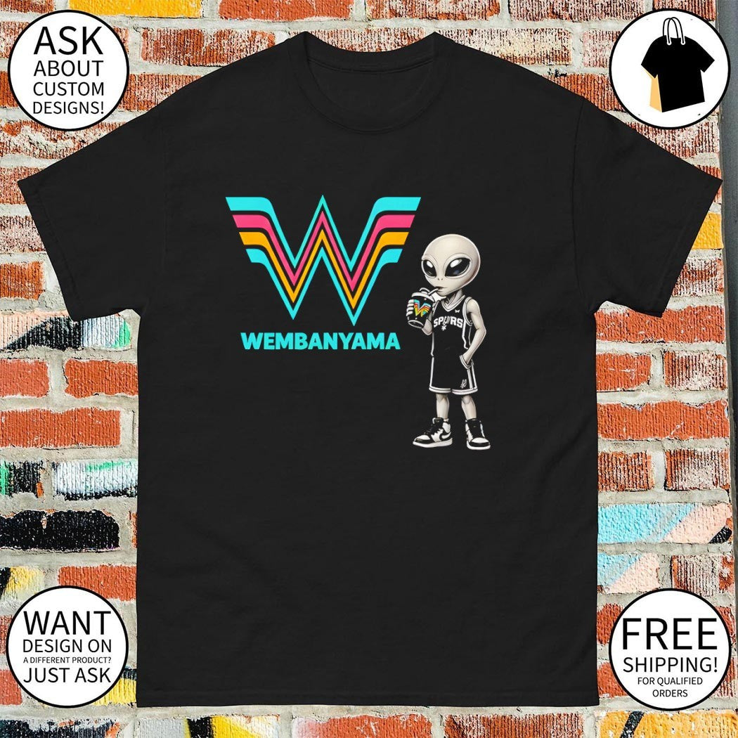 Victor Wembanyama Alien San Antonio Spurs Basketball NBA Go Spurs Go shirt