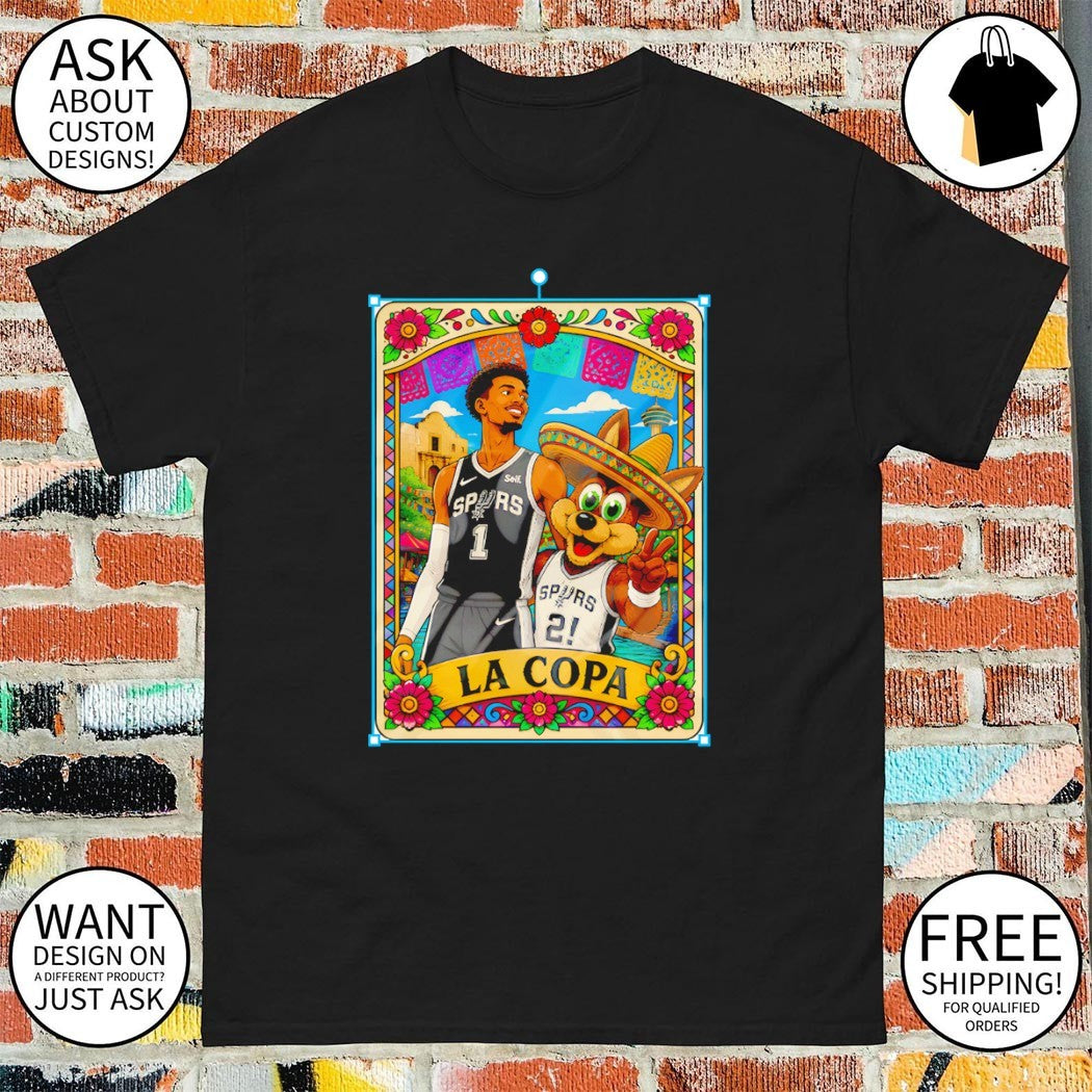 Victor Wembanyama Coyote Mexico La Copa San Antonio Spurs Basketball card shirt