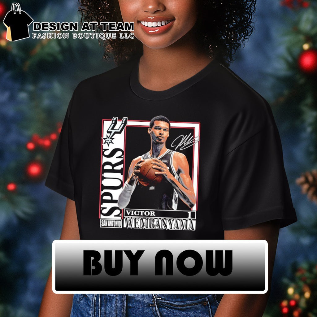 Victor Wembanyama San Antonio Spurs Basketball 2026 Playoffs signature shirt