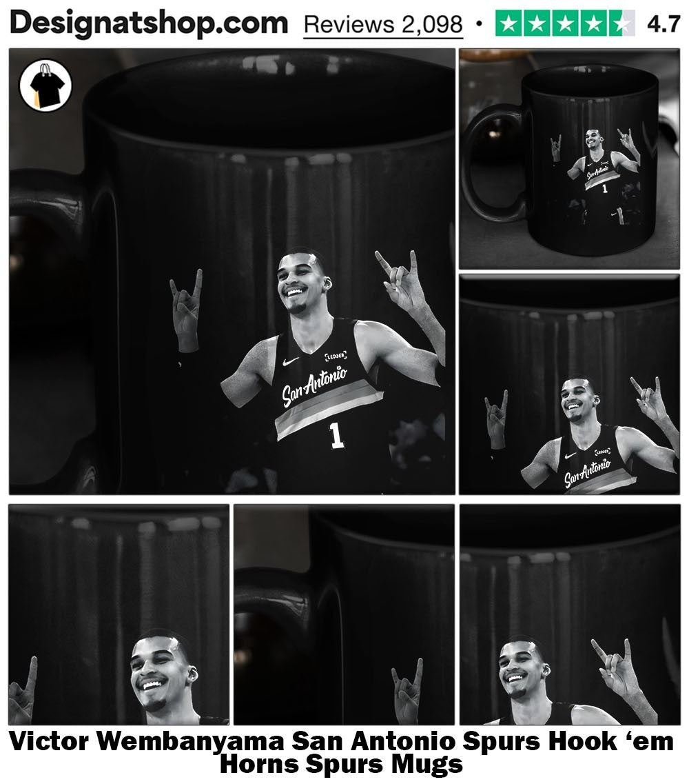 Victor Wembanyama San Antonio Spurs Hook ’em Horns Spurs shirt