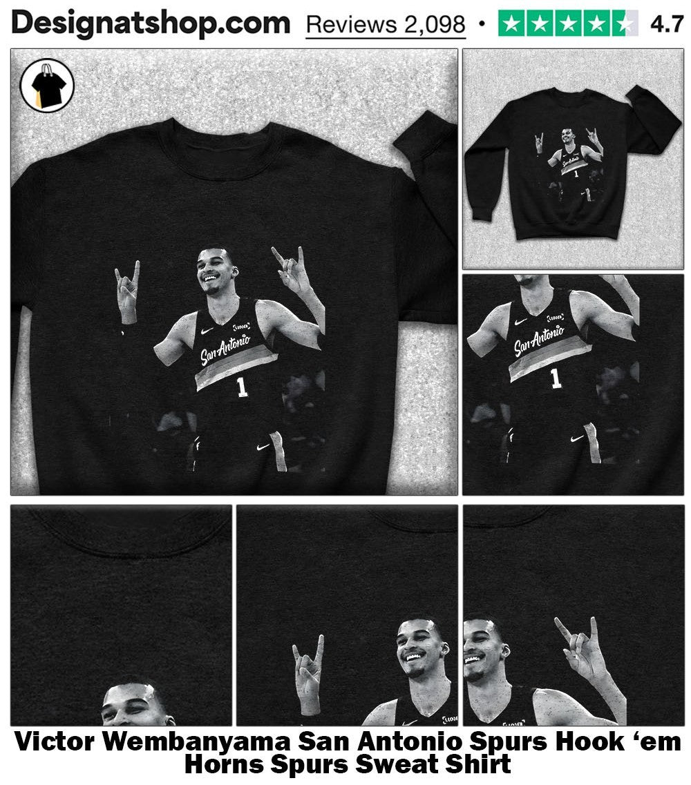 Victor Wembanyama San Antonio Spurs Hook ’em Horns Spurs shirt