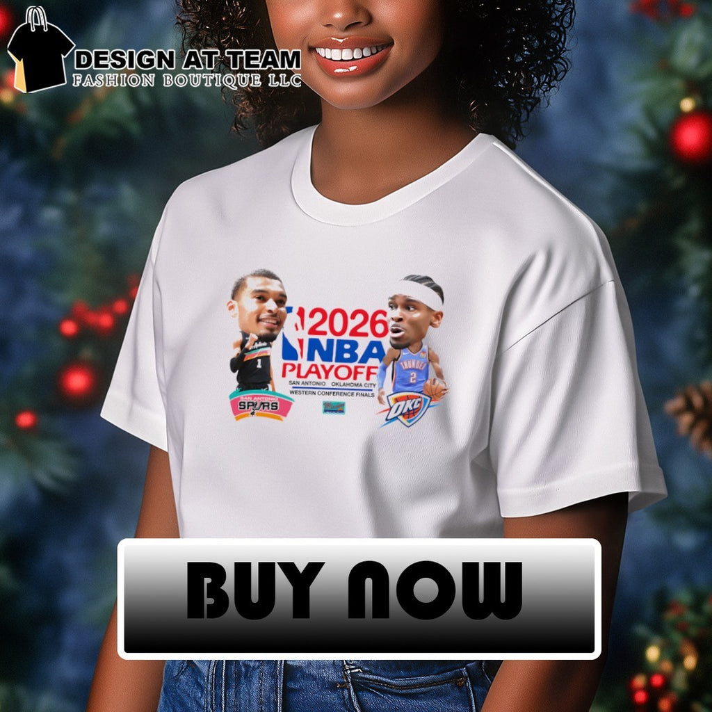 Victor Wembanyama San Antonio Spurs vs Shai Gilgeous-Alexander Oklahoma City Thunder 2026 NBA Playoffs shirt