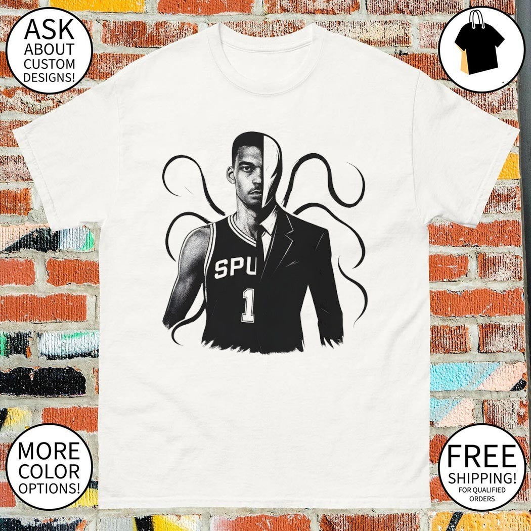 Victor Wembanyama Slenderman Alien San Antonio Spurs Basketball NBA 2026 shirt