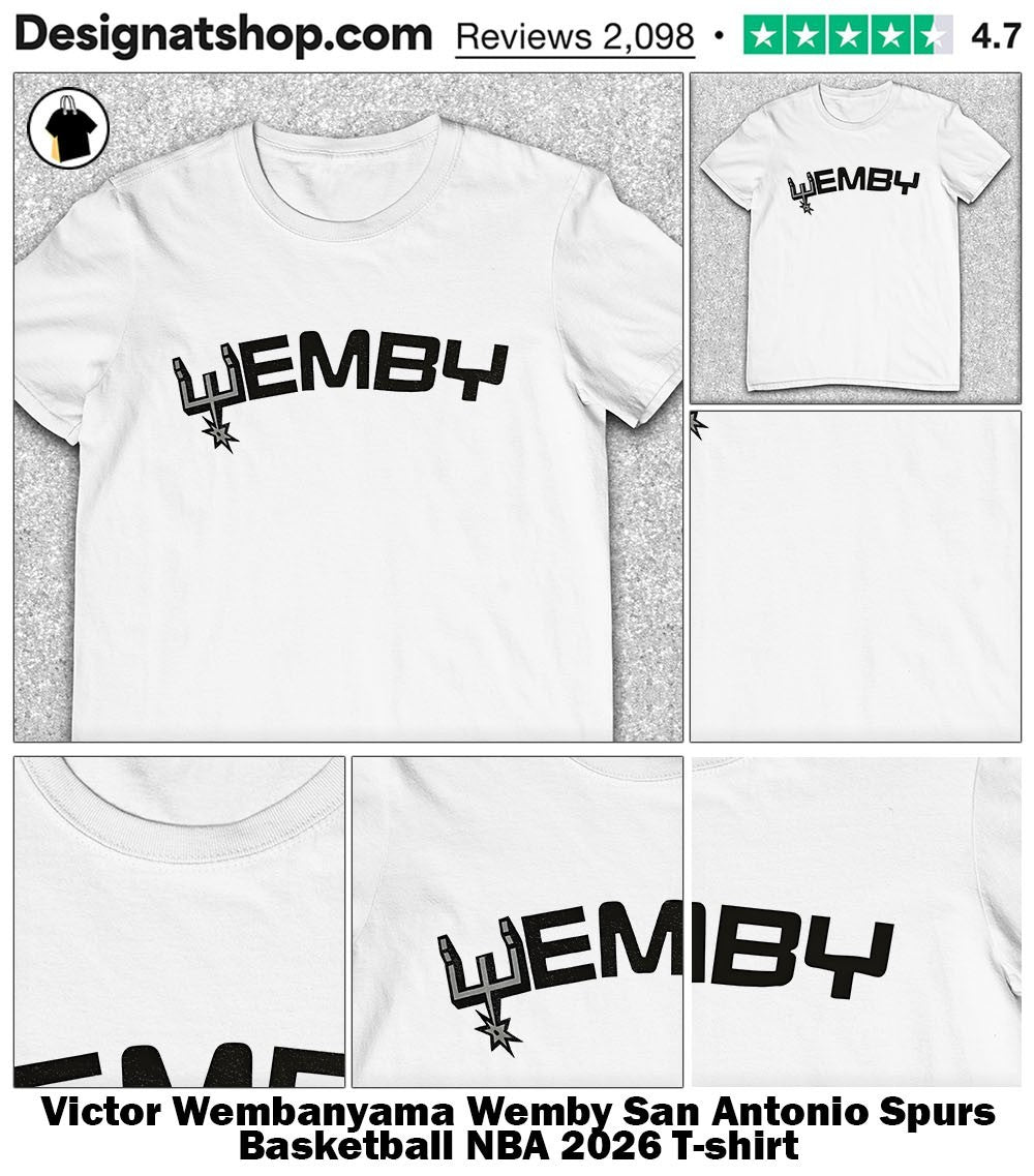 Victor Wembanyama Wemby San Antonio Spurs Basketball NBA 2026 shirt