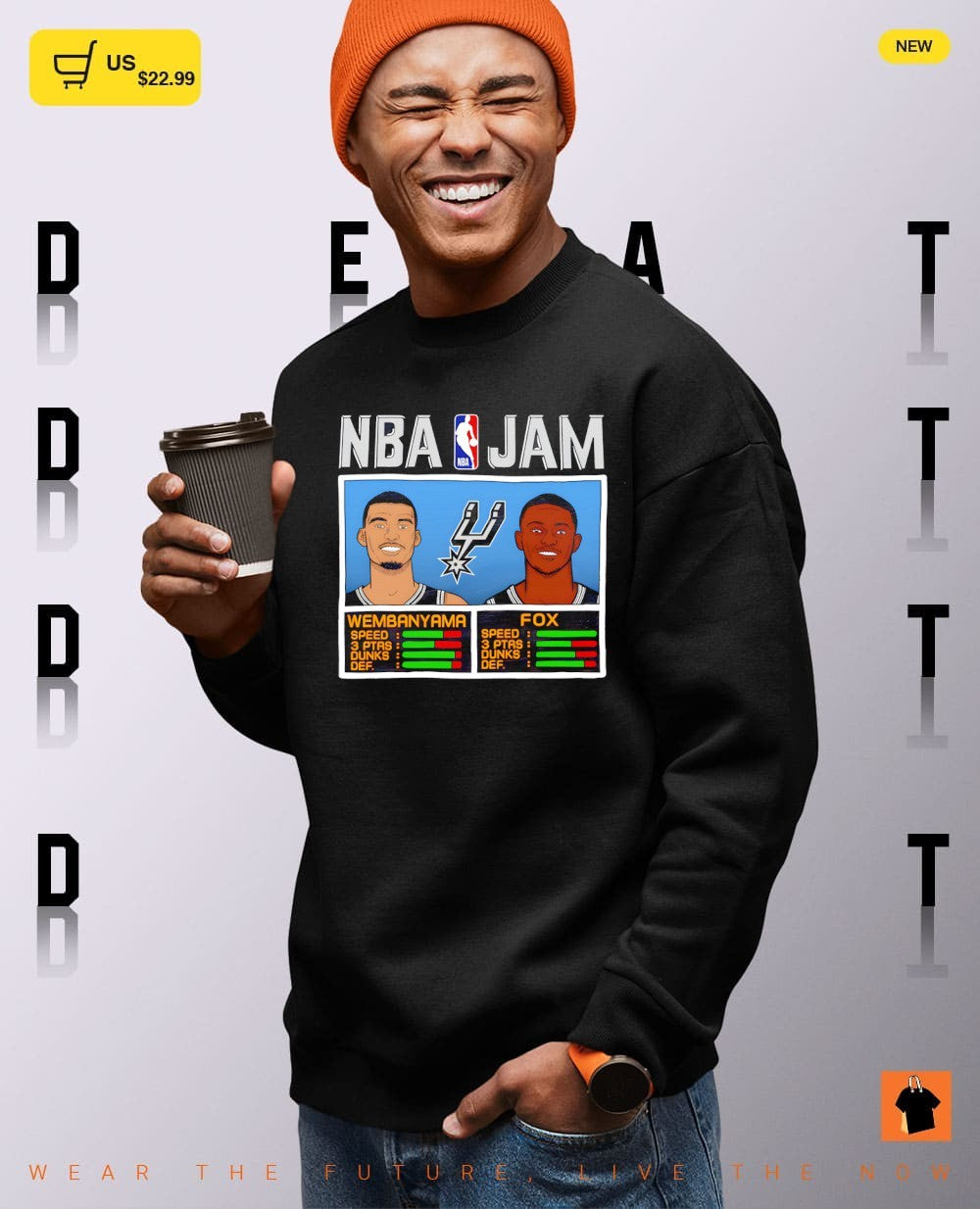 Victor Wembanyama and De’Aaron Fox San Antonio Spurs Basketball NBA Jam Tri-Blend shirt