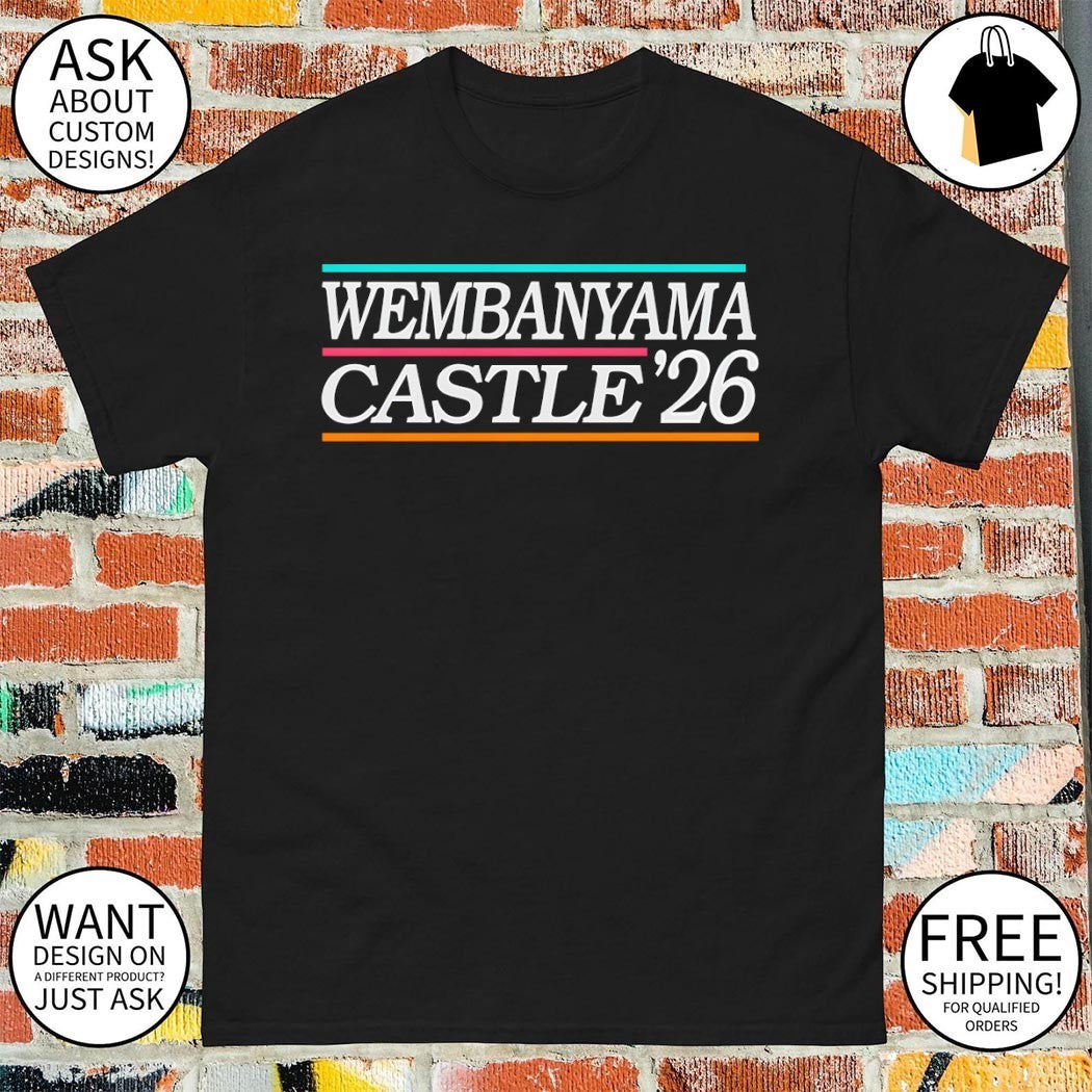 Victor Wembanyama and Stephon Castle San Antonio Spurs Basketball NBA 2026 shirt