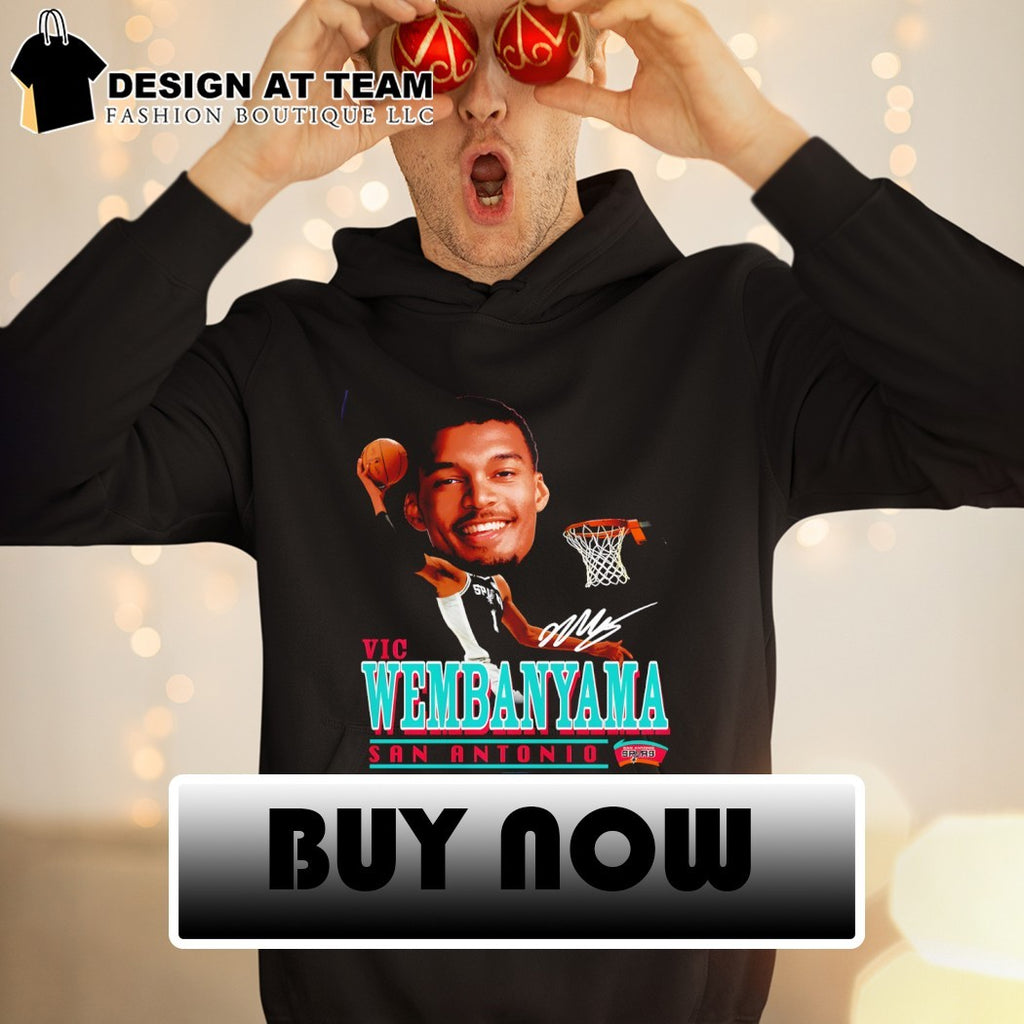 Victor Wembanyama big face San Antonio Spurs Basketball 2026 signature shirt