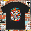 Victor Wembanyama cartoon San Antonio Spurs NBA Basketball graphic 2026 shirt