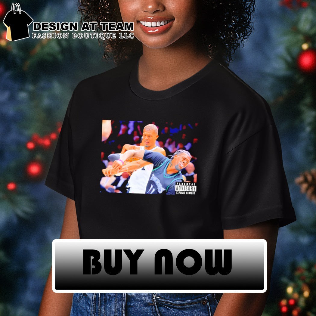 Victor-Wembanyama elbow on Naz-Reid San Antonio Spurs and Minnesota Timberwolves NBA Playoffs 2026 shirt