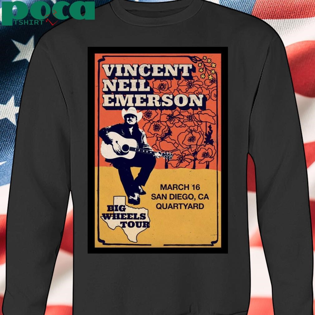Vincent Neil Emerson Quartyard in San Diego CA Mar 16 2025 Poster T-Shirt