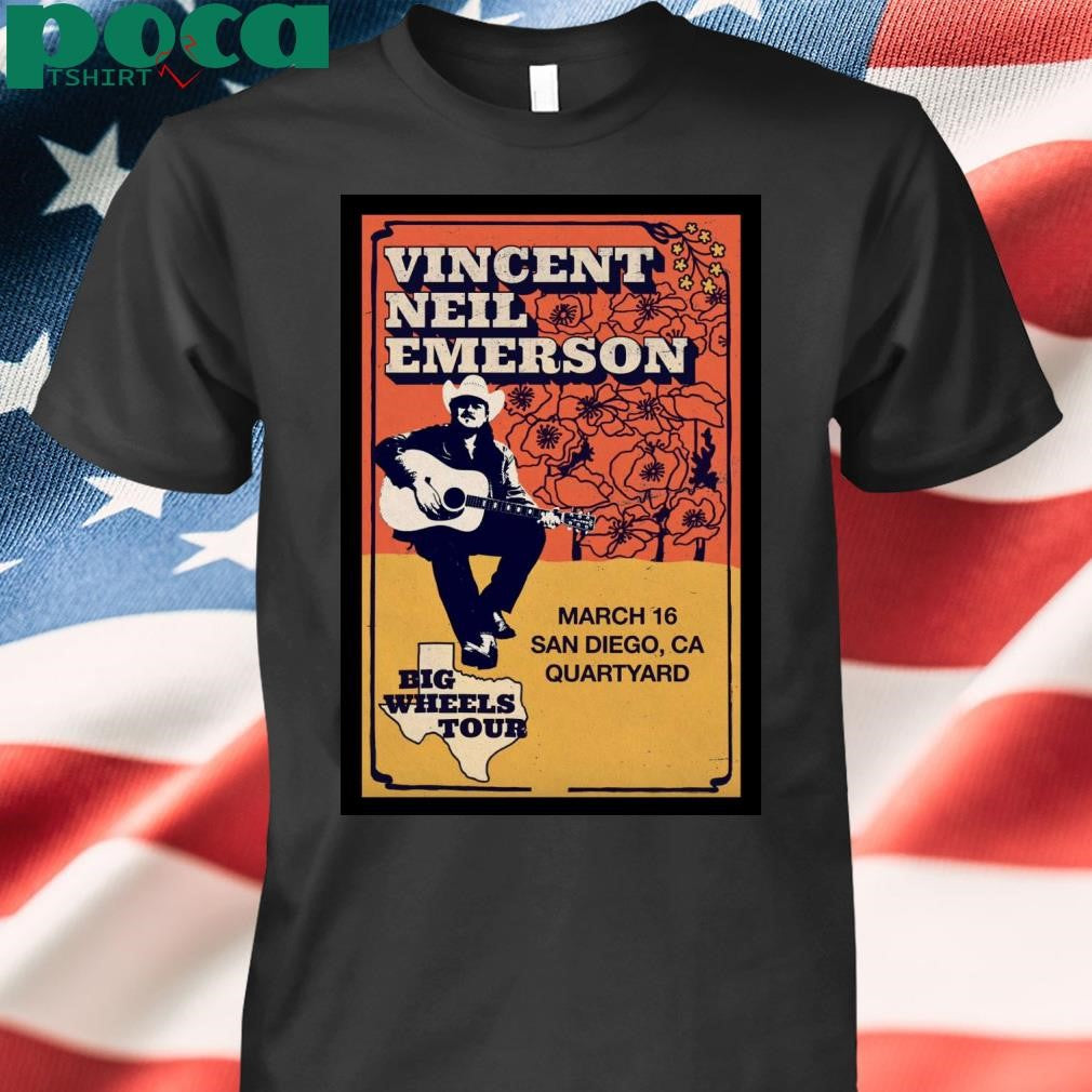 Vincent Neil Emerson Quartyard in San Diego CA Mar 16 2025 Poster T-Shirt